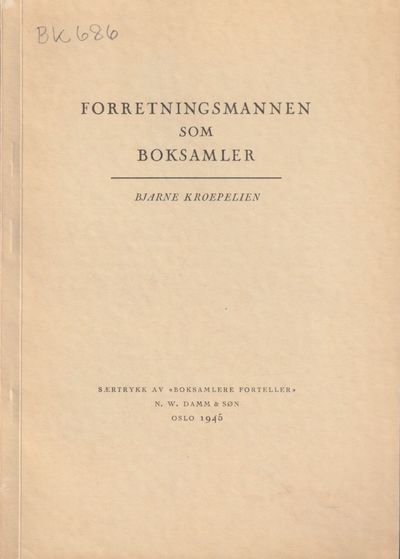 Forretningsmannen som boksamler. Særtrykk av…