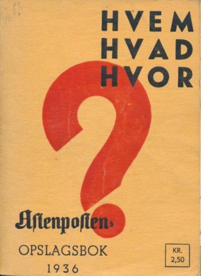 Hvem hvad hvor 1936