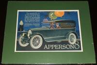 cover of 1920 Full Page Color Automotive Ad for the Apperson 8, Matted Ready to Frame