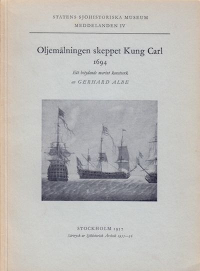 Oljemålningen skeppet Kung Carl 1694. Ett…