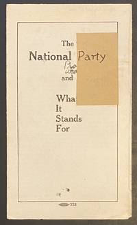 cover of The National Party and what it stands for