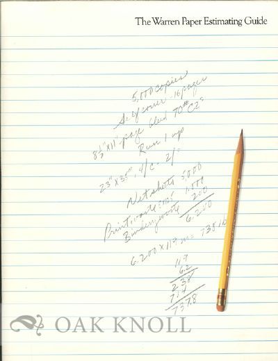 WARREN PAPER ESTIMATING GUIDE.|THE
