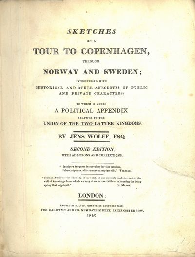 Sketches on a tour to Copenhagen, through Norway…
