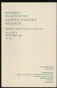 image of Quarterly Bulletin of the Alpine Garden Society: Vol. 58 No. 3, September1990, No. 241