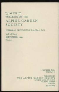 Quarterly Bulletin of the Alpine Garden Society: Vol. 58  No. 3,  September1990, No. 241