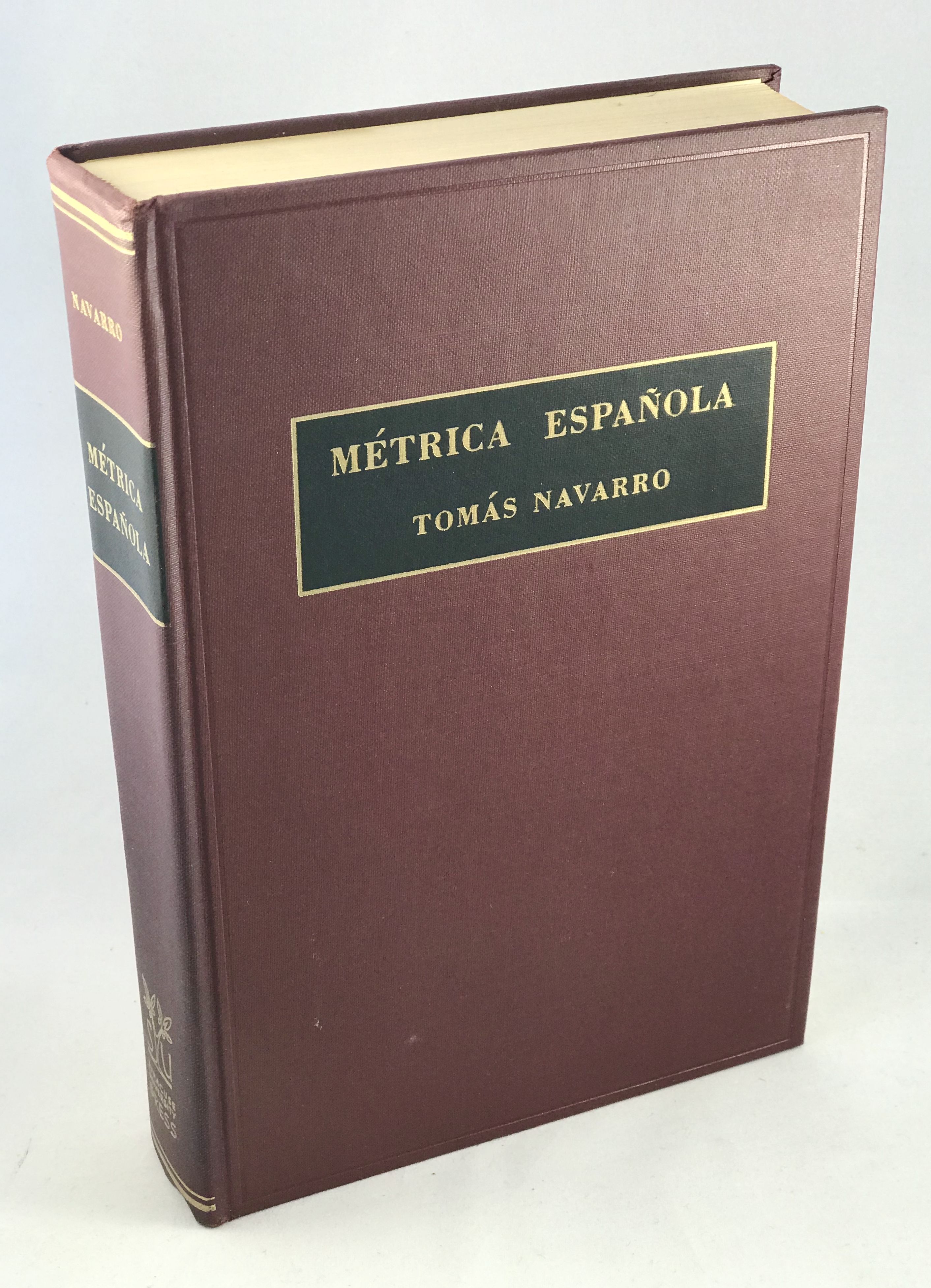 Metrica Espanola Resena Historica y Descriptiva by Tomas Navarro