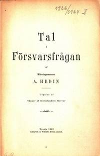 Tal i försvarsfrågan.