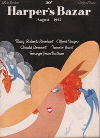 Harper&#039;s Bazar (Harper&#039;s Bazaar) Magazine Cover (only) August 1921 by Erte (Romain de Tirtoff) - 1921