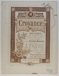 'Croyance, Méditation pour voix et piano', (Jean-Baptiste, 1830-1914, French...