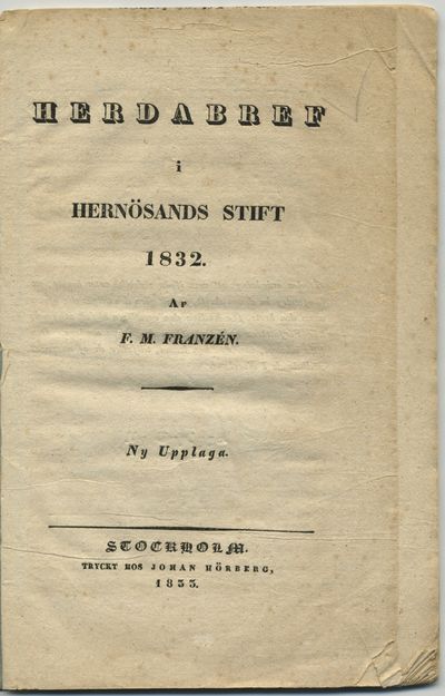Herdabref i Hernösands stift 1832. Ny upplaga.