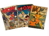1940s Early Female Superhero Mary Marvel in Wow Comics, Archive of Four Issues