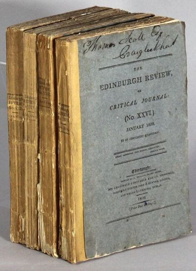 The Edinburgh review, or critical journal. Nos. XXVI - XXIX