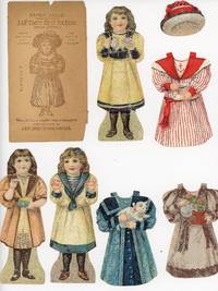 J & P Coats - 10 Dolls with Hats - 5 Dolls & Costumes + 3 Hats and Envelope