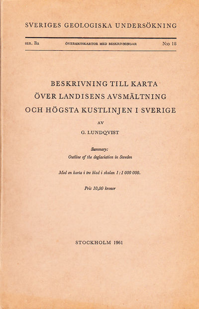 Beskrivning till karta över landisens avsmältning…
