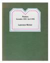 Posters: November 1965 - April 1986, Lawrence Weiner. Edited by Benjamin H. D. Buchloh. [The Nova Scotia Series Vol. XVII]
