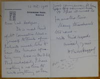image of Autograph Letter Signed, to "Dear Earl Hodgson"