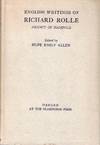English Writings of Richard Rolle, Hermit of Hampole