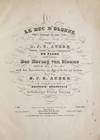 [AWV 35]. Le Duc d'Olonne Opéra Comique en trois Actes Paroles de Messieurs Scribe et Saintine ... Partition réduite avec accompagnement de piano Der Herzog von Olonne Komische Oper in drei Akten nach dem Französischen der Herren Scribe und Saintine ... für die deutsche Bühne bearbeitet von Heinrich Börnstein vollständiger Clavier Auszug No. 6808 ... Pr: 14 fl. 24 kr. [Piano-vocal score]