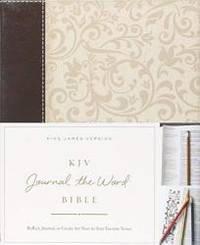 KJV, Journal the Word Bible, Leathersoft, Brown/Cream, Red Letter Edition: Reflect, Journal, or...