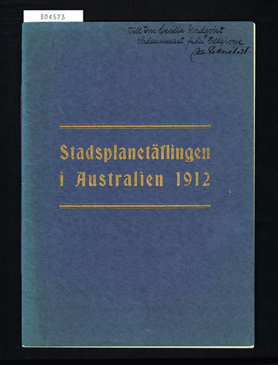 Stadsplanetäflingen i Australien 1912.