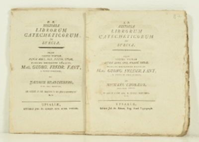 Historia librorum catecheticorum in Svecia. A.a.…