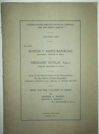 image of United States Circuit Court of Appeals for the First Circuit April Term 1923. No. 1598. Proceedings of a trial between the Boston and Maine Railroad and the estate of Thomas Richardson, formerly of Lebanon, New Hampshire