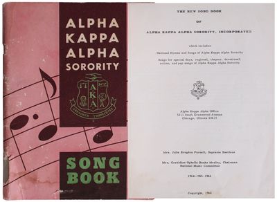 The New Song Book of Alpha Kappa Alpha Sorority, Incorporated . .