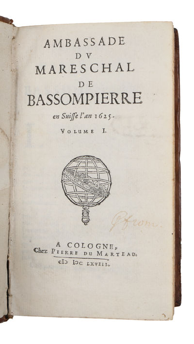 Ambassade du Mareschal de Bassompierre en Espagne l'an 1621. 2 vols (+) en suisse l'an 1625. 2 vols. (photo 2)