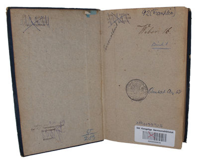 Vie de Benjamin Franklin, écrite par lui-meme, suivie des ses Oeuvres morales, politiques et litteraires. Dont la plus grande Partie n'avoit pas encore été publee. Traduit de L'Anglais, avec des Notes, par J. Castera. 2 vols. (photo 2)