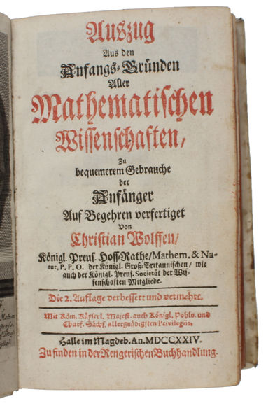 Auszug aus den Anfangs-gründen aller mathematischen Wissenschaften zu bequemerem Gebrauche der Anfänger. Die 2. Auflage verbessert und vermehrt. (photo 3)