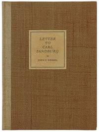 Letters to Carl Sandburg: After Reading His Autobiography 'Always the Young Strangers' Published on His 75th Birthday January 6, 1953
