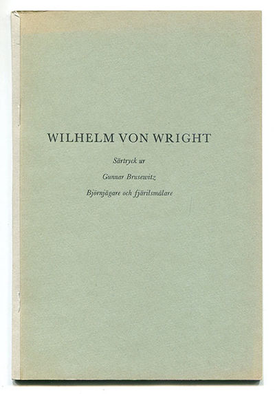 Wilhelm von Wright. Särtryck ur Gunnar Brusewitz…