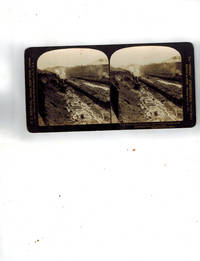 image of The "Perfec" Stereograph : "Work Trains in the Great Culebra Cut, hauling dirt to the dumping grounds, Panama Canal" No. 11526
