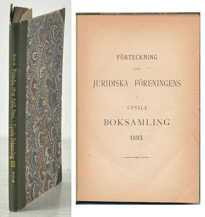 Förteckning öfver juridiska föreningens…