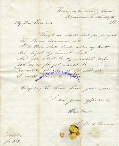 Union Army Veterinary Surgeon-General Writes A Valentines Day Love Letter To His Wife