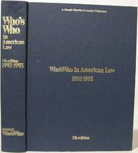 cover of Who's Who in American Law, 7th edition, 1992-1993