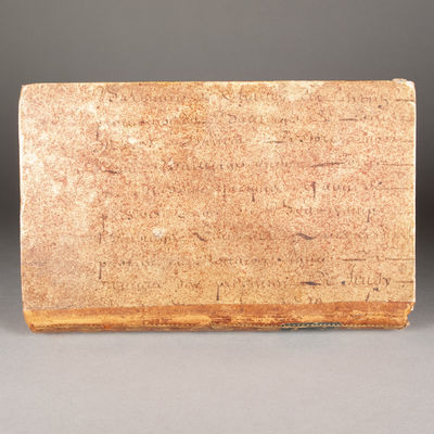 DECORATED MANUSCRIPT WASTE BINDING; (photo 1)