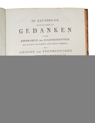 In Erfahrung gegründete Gedanken vom Gebrauch der Mannschaften, die jungen Offizieren anbetrauet werden, bey Angriff und Vertheidigung kleiner Posten. Aus dem Französischen übersetzt und herausgegeben von Heinrich Johannes Krebs. (photo 2)