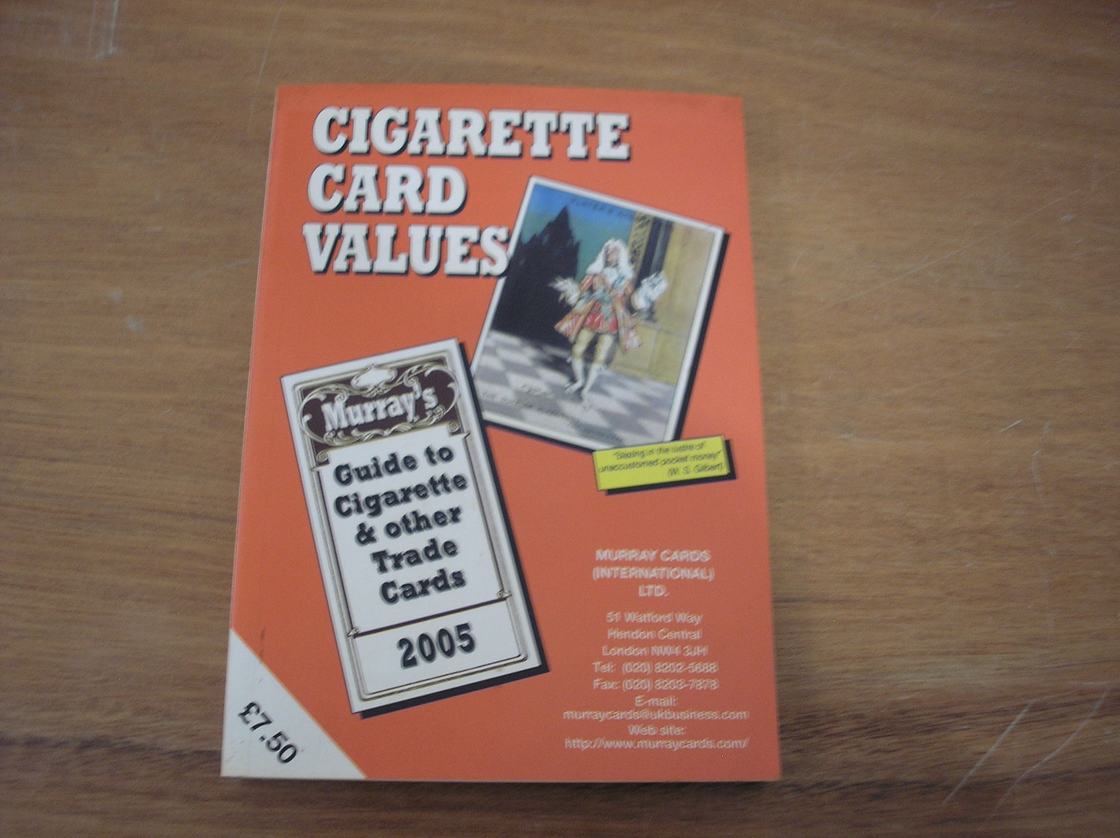 cigarette card price guide Cigarette Card Values 2005: Murray's Guide to Cigarette and other Trade  Cards