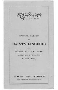 Special Values in Dainty Lingerie and Maids' and Waitress' Aprons, Collars, Cuffs, Etc.