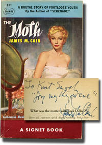 cover of The Moth (First Edition in paperback, inscribed to Signet Books founder Kurt Enoch)