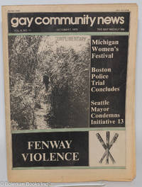 cover of GCN: Gay Community News; the gay weekly; vol. 6, #11, Oct. 7, 1978: Fenway Violence