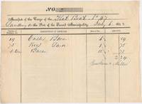 Partly-Printed Autograph Document by (NEW ORLEANS -- CARGO MANIFEST) - Signed - from Main Street Fine Books & Manuscripts, ABAA (SKU: 17454)