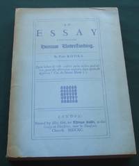 cover of An Essay Concerning Humane Understanding