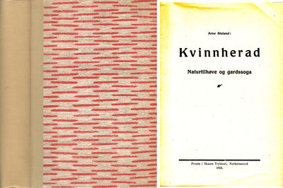 Kvinnherad. Naturtilhøve og gardssoga.