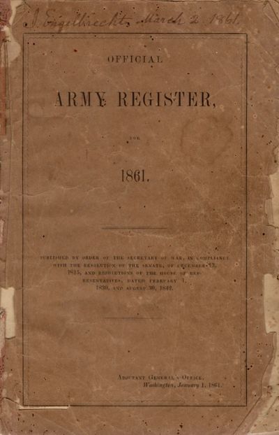 Official Army Register for 1861