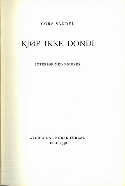 Kjøp ikke Dondi. Interiør med figurer.