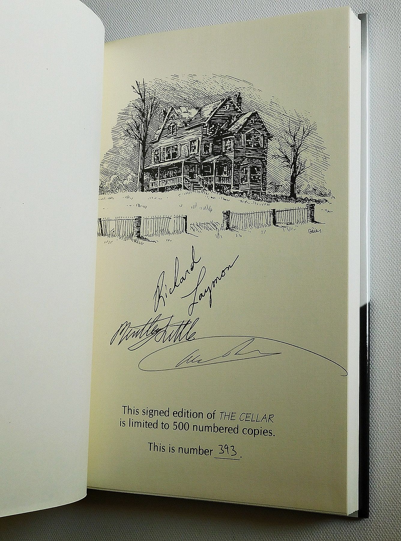 The Cellar by Richard Laymon Hardcover Slipcased Signed Limited