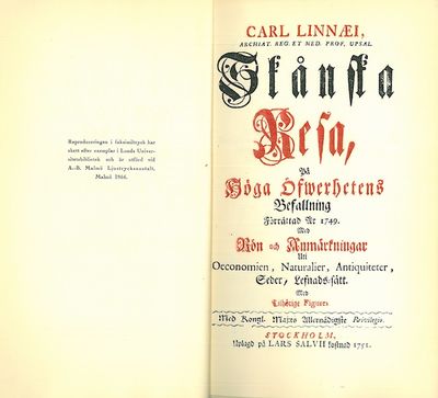 Skånska resa. 1749.