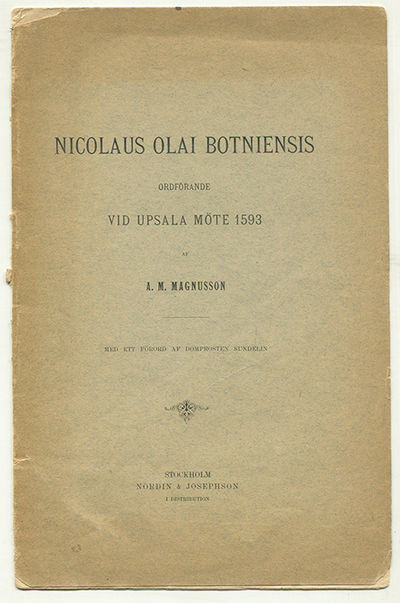 Nicolaus Olai Botniensis ordförande vid Upsala…